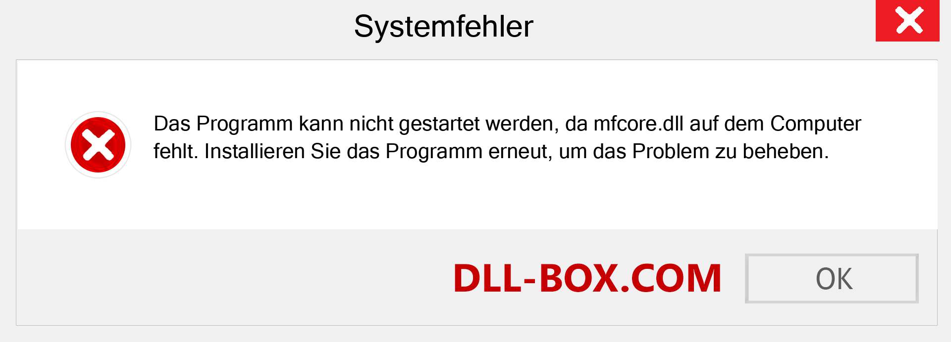 mfcore.dll-Datei fehlt?. Download für Windows 7, 8, 10 - Fix mfcore dll Missing Error unter Windows, Fotos, Bildern